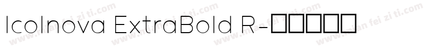 Icolnova ExtraBold R字体转换